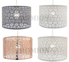 Metal Pendant Laser Cut Chandelier Table Ceiling Light Shade New Large Marrakech