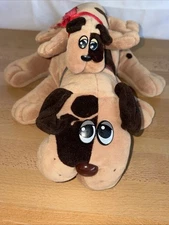 Vintage 1985 Pound Puppies Adult & Newborn PP Embroidered Toys Tonka Dog Plush