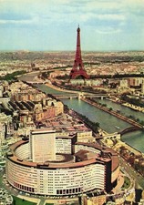 75 PARIS MAISON DE RADIO FRANCE LA SEINE ET LA TOUR EIFFEL
