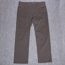 prAna Brion Standard Fit Pants Men's 40x34 Dark Gray Nylon Hiking Gorpcore Climb
