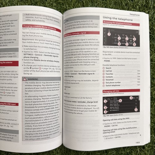 2023 Audi Q7 SQ7 Owners Manual (S-Line Prestige Premium Elite 4.0L 3.0L 2.0L) - Picture 13 of 15