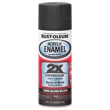 Rust-Oleum 271915 12 Oz. Semi-Gloss Black Auto Body Paint/Primer