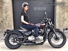 Zard Short SlipOn Acciaio Inox 2-2 Black Euro 4 Bonneville Bobber - 2017 - 2019