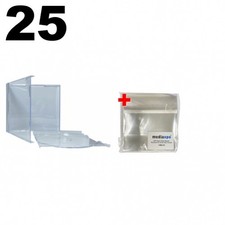 25 STANDARD Clear CD Jewel Case Unassembled 100 OPP Plastic Wrap Bag