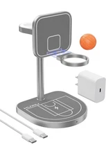 3-Point Power 3 in 1 Charging Station for Apple, KU XIU X85 Aluminum Alloy