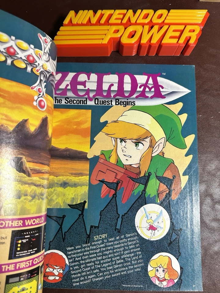 First Nintendo Power Magazine Premier Issue 1 Super Mario 2 Zelda w POSTER! 1988 - Image 4 of 4