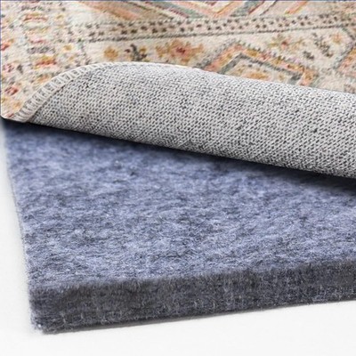 Felt Rug Pad 8x10 Foot 1/2 Inch Extra Large Grey Area Liner Floors Trims Thick