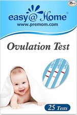 Easy@Home 25 x Ovulation Test Strips, Ovulation Predictor Kit, Powered by Premom
