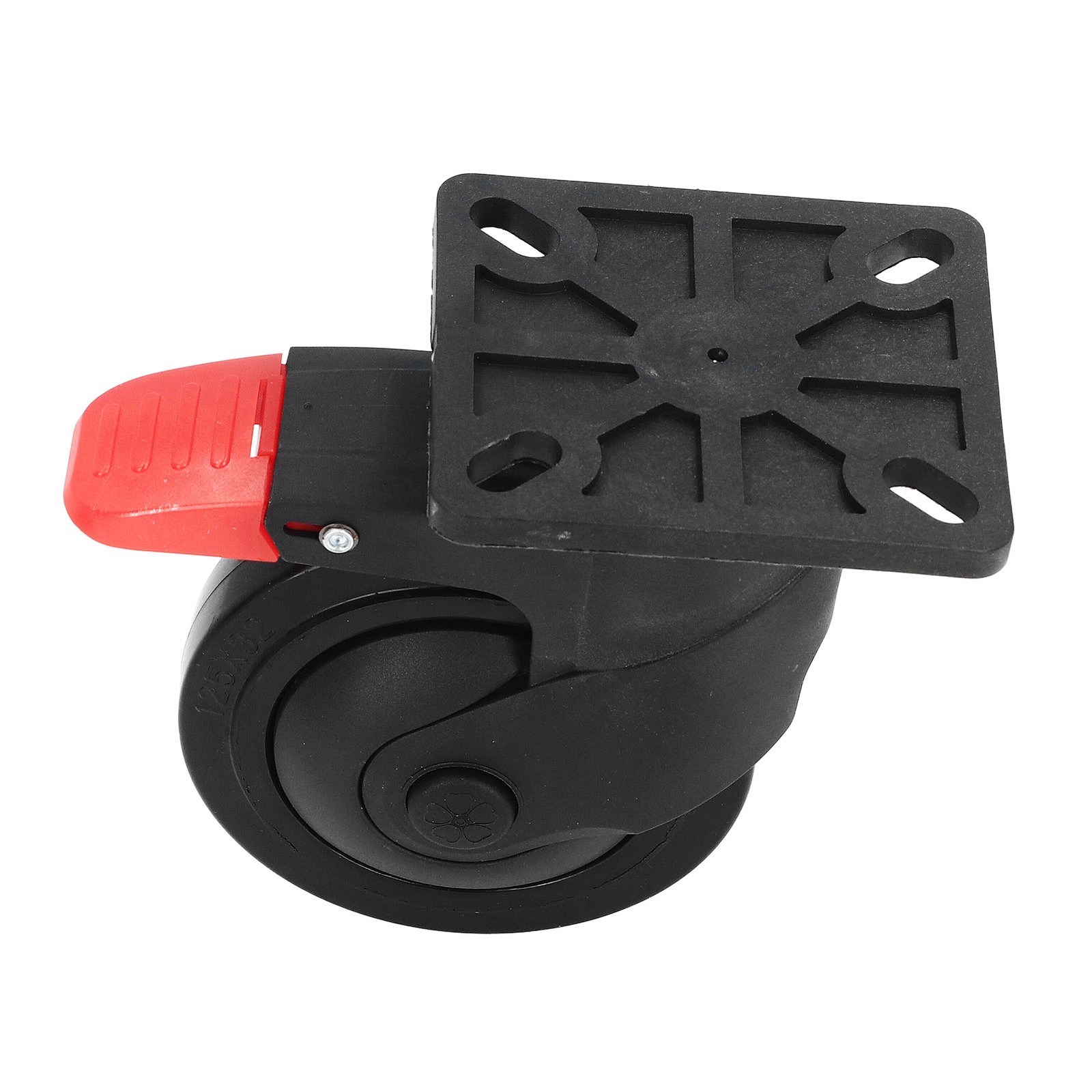 5 Inch Heavy Duty Rubber Caster Wheel For Trash Bin Trolley Cart Premium