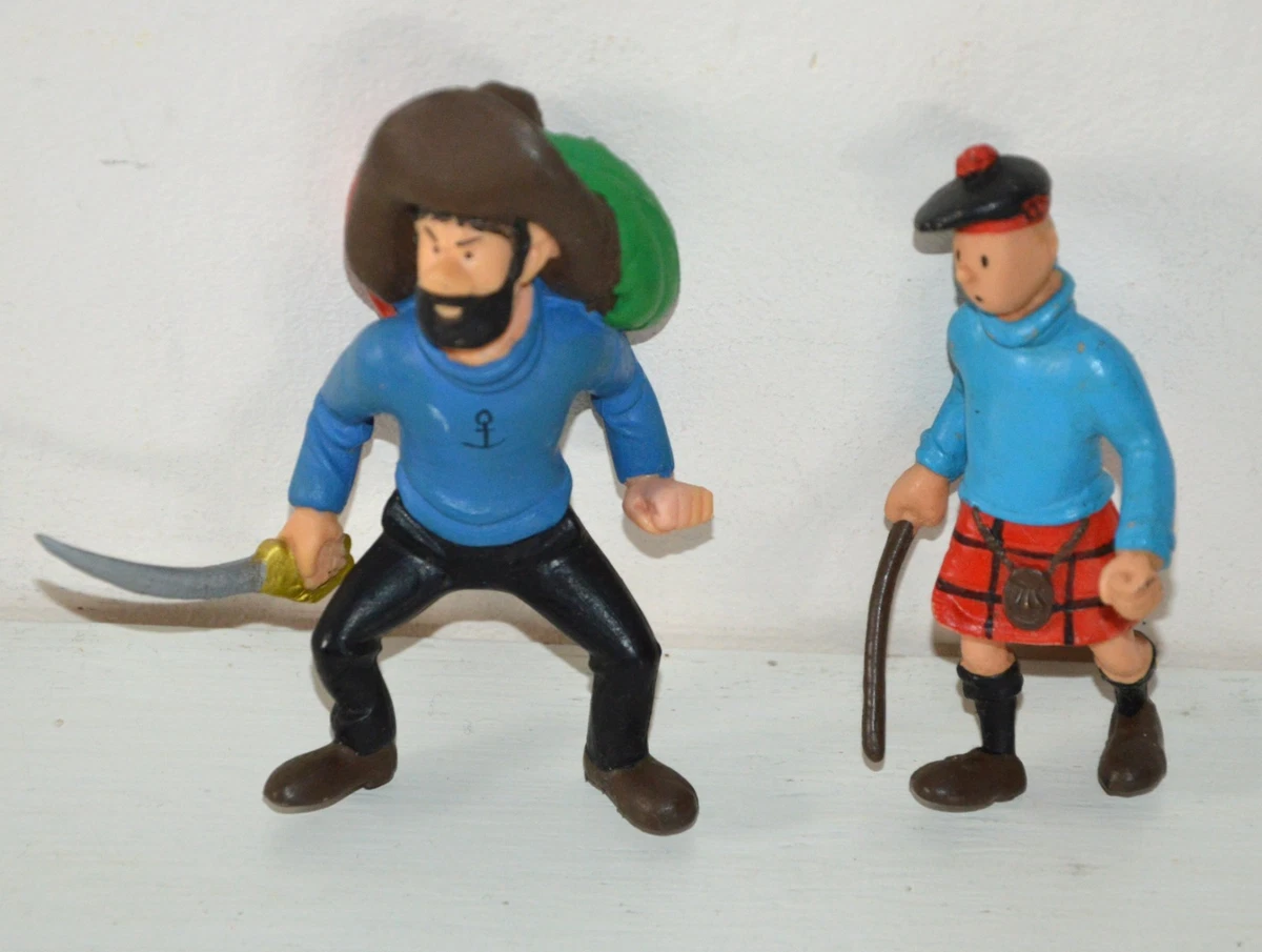 Plastoy - 2011 - Tintin et Haddock avec accessoires - Estatuetas