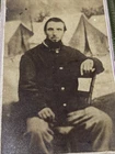 Vintage CDV Photo Unknown Civil War Soldier