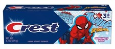 2 PACK Crest Toothpaste 4.2 Ounce Kids Spiderman Strawberry Rush
