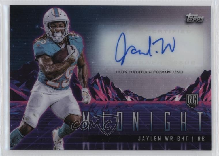 2024 Topps Midnight Rookie Horizon Signatures Jaylen Wright Auto RC 17uv