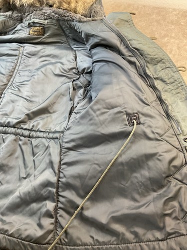 Vintage Air Force Parka Heavy 1950s USAF N-3B Jacket Albert Turner Real Fur S - Bild 11 von 22