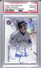 2022 Topps Pristine #PA-LW Larry Walker PSA 10 GEM MINT Auto Rockies 