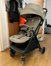 Joie Grey 3-Wheel Pushchair with Hood/Canopy & Front Tray, Single Seat