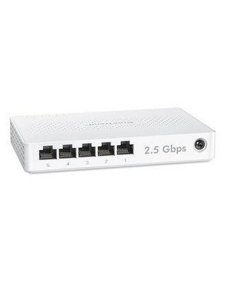 Netzwerk Switch 2,5 Gbit 5 Port LAN Verteiler Gaming PC Plug and Play RJ45 Hub