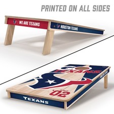 Pro Cornhole Boards Houston Texans 2x4 Regulation Size Foldable Legs