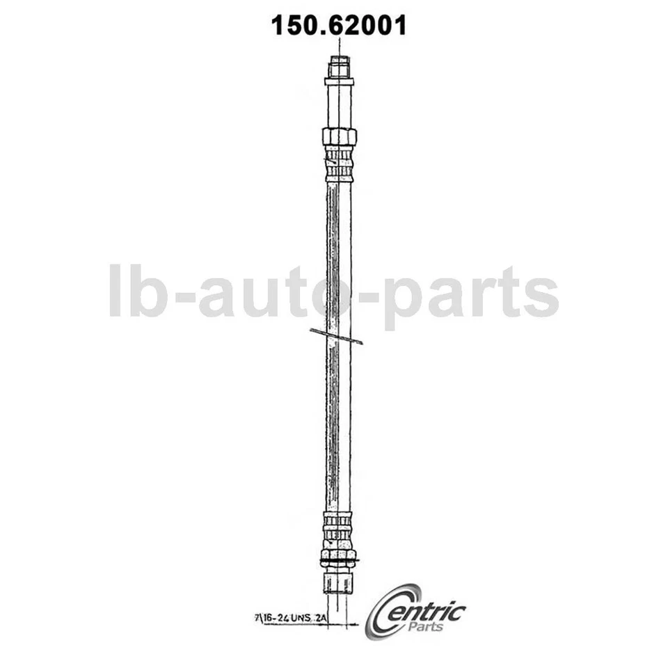 4 центральных детали переднего заднего тормозного шланга для Cadillac Calais 1965-1968 - Изображение 4 из 4