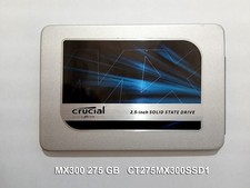 DISQUE SSD 275 GB SATA 2.5" CRUCIAL MX300 CT275MX300SSD1  275 GB   TESTÉ OK
