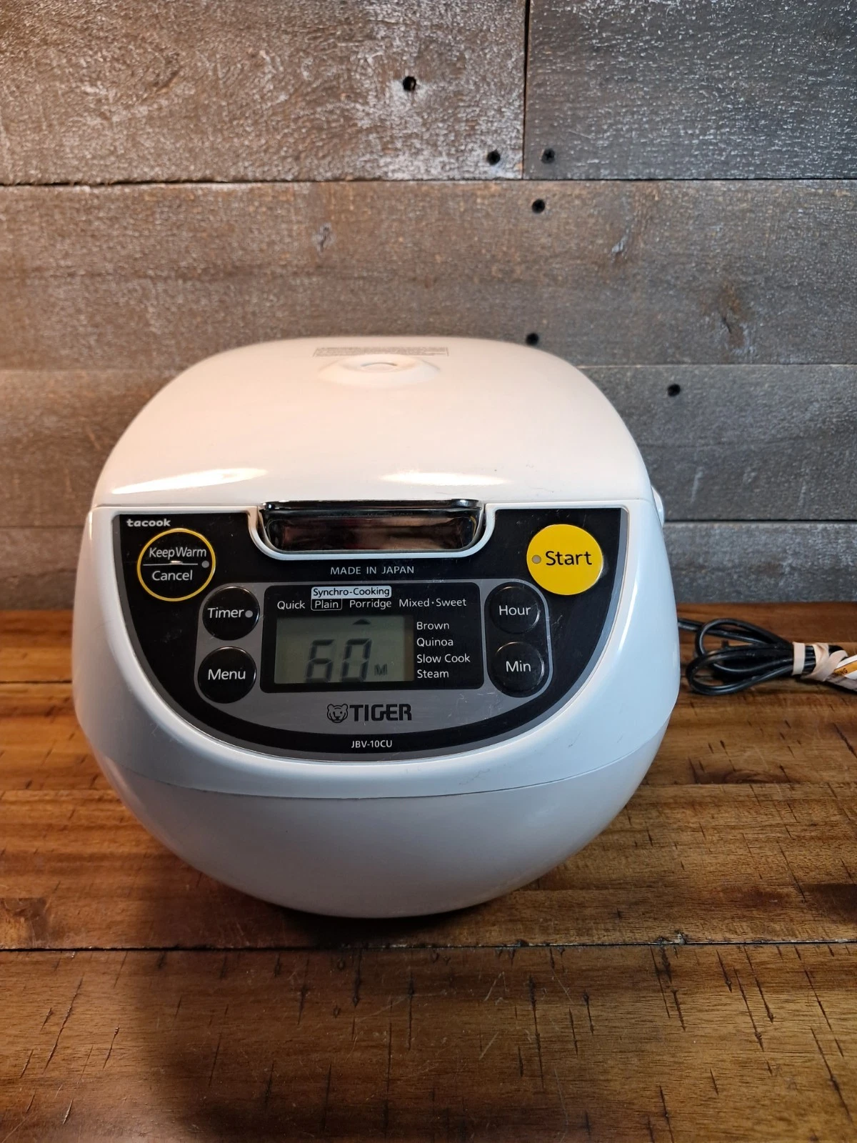 Tiger JBV-10CU Synchro Rice Cooker