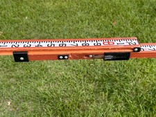 Vintage David White Grade Rod Survey Measuring Stick 12’ Wood Telescopic TOOL