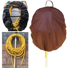 Heavy Duty Leatherette Garden Wall-mounted Hose Reel Cover,Waterproof&Dustpro...