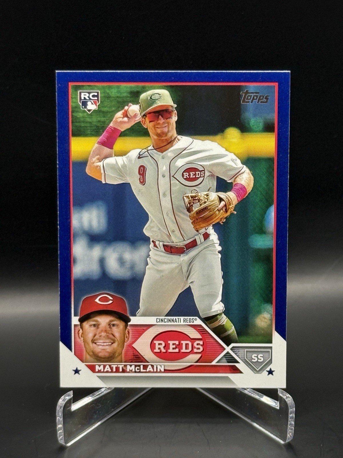 2023 Topps Update Royal Blue Matt McLain RC Cincinnati Reds #US199