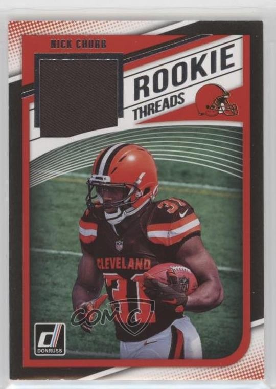 2018 Panini Donruss Rookie Threads Nick Chubb #8 RC uu6