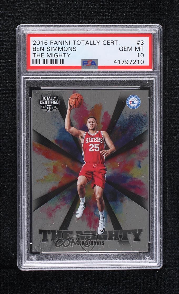 2016 Panini Totally Certified The Mighty Ben Simmons PSA 10 GEM MT Rookie RC 6zg
