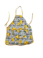 Lemon Print Set of Tablecloth napkins Apron Italy kitchen cooking