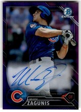 2016 Bowman Mark Zagunis Chrome Prospect Auto Purple Refractor #/250 #CPA-MZ