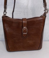 Italian Brown leather Barberini purse Crossbo...
