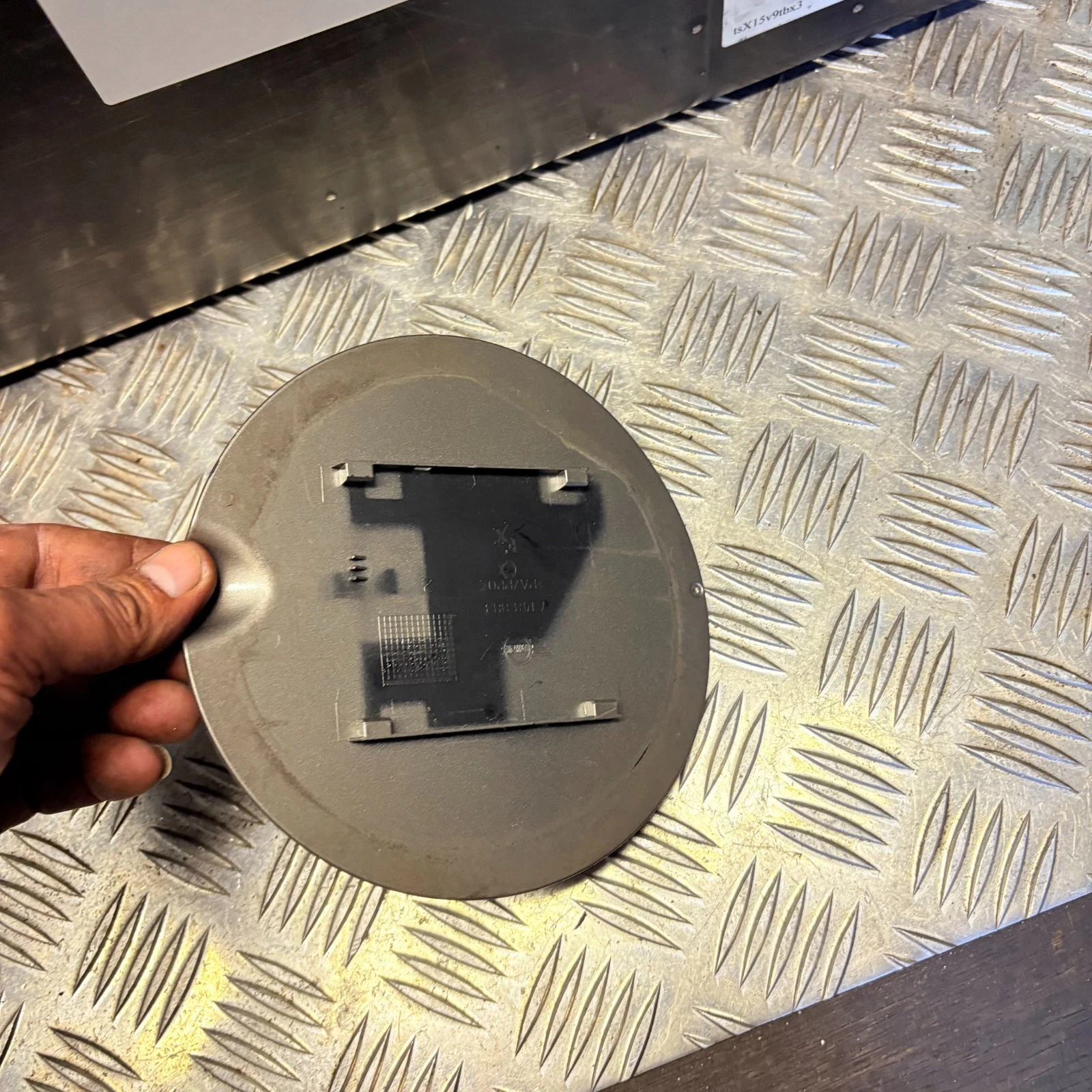Actual part number close-up