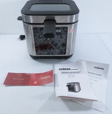 Cusimax CMDF-03 Stainless Steel 2.5L Electric Deep Fryer W/ Basket NEW W/O BOX