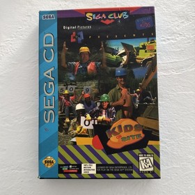 Kids on Site (Sega CD, 1994) Sega Club Complete w/ Manual & Inserts CIB Tested