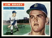 1956 Topps Baseball #126 Jim Brady NM *n1