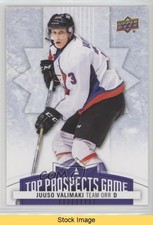 2017-18 Upper Deck CHL Top Prospects Game Juuso Valimaki #TP8 READ 8tn