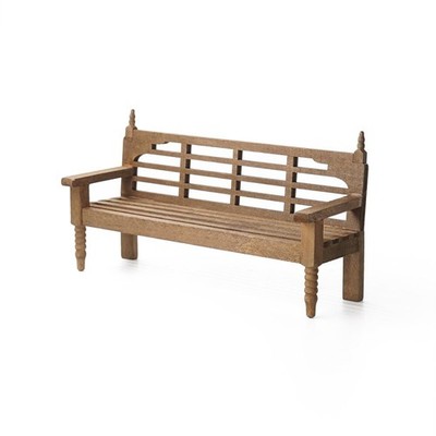 1/12 Miniature Bench Wooden Garden Bench Wooden Bench Dollhouse Accessories - Size (LxWxH)