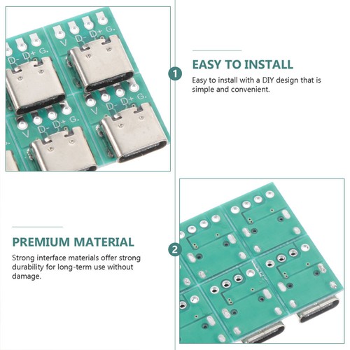 12 Pcs USB C-type Splitter Board to Converter PCB Support Module - Afbeelding 3 van 12