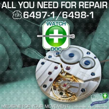 MOVEMENT ETA UNITAS 6497 6498 ORIGINAL PARTS FOR REPAIR - ALL MAJOR COMPONENTS 