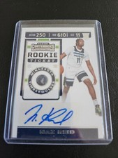 2019-20 PANINI CONTENDERS ROOKIE TICKET #159 NAZ REID RC AUTO TIMBERWOLVES