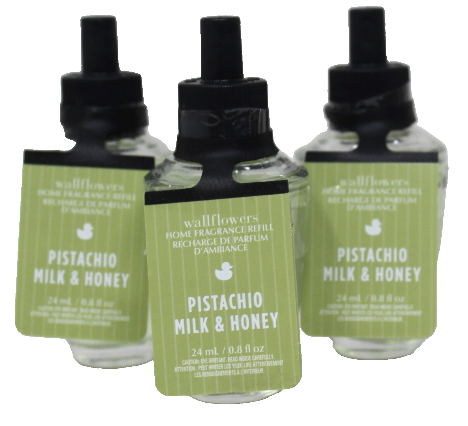 Bath Body Works Pistachio Milk & Honey Wallflowers Plug In Refill Bulb Lot of 3