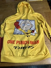 One-Punch Man Oppai Large Hoodie XonyiCos Saitama Cosplay Hooded Sweatshirt