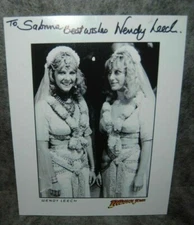 (M1) photo dédicace autographe wendy leech indiana jones