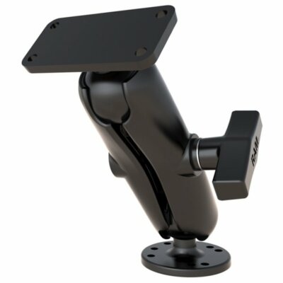 RAM Mount Screw Down Marine C-Ball Mount With 1.5'' x 3'' Plate RAM-202-153-202U
