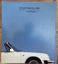 PORSCHE 911 SC CABRIOLET Prospectus 07/1982 Original German Sales Brochure