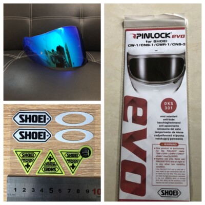 Sticker Pin Lock Blue Helmet Visor For Shoei GT-Air 1 2 Neotec CNS-1 Lens Pinlock ...