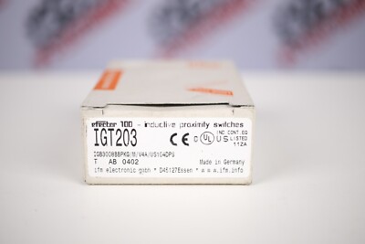 IFM EFFECTOR 100 IGT203 IGB3008BBPKG/M/V4A/US104DPS (INDUCTIVE PROXIMITY SWITCH)