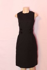 BRAND NEW DONNA DEGNAN BLACK DAMASK SLEEVELESS SHEATH STYLE DRESS SIZE 8